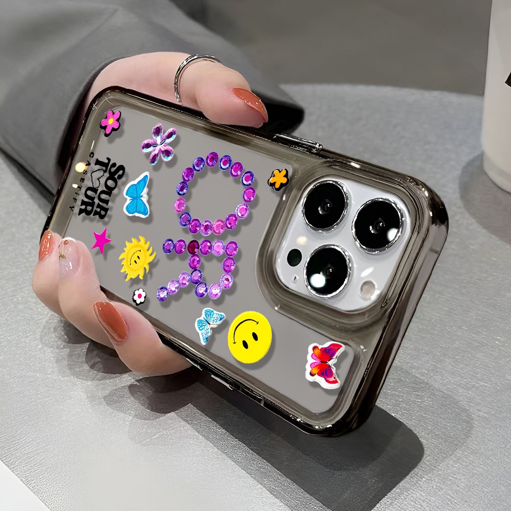 Ốp Điện Thoại Trong Suốt Chống Sốc In Hình Bướm Thời Trang Cho iphone 14 pro max 11 13 12 7 8 Plus X XR XSMax