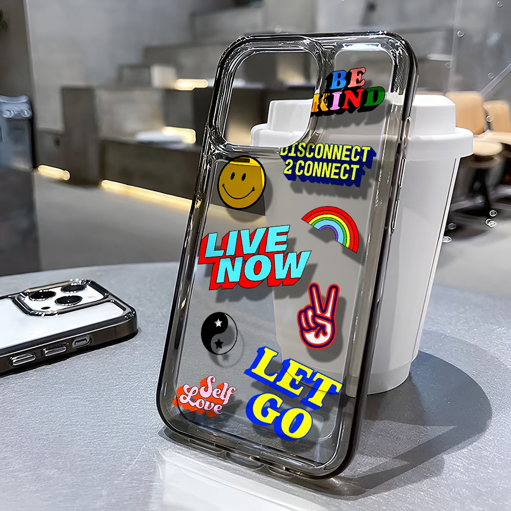 Ốp Điện Thoại Trong Suốt Chống Sốc In Logo Thời Trang Cho iphone 14 pro max 11 13 12 7 8 Plus X XR XSMax