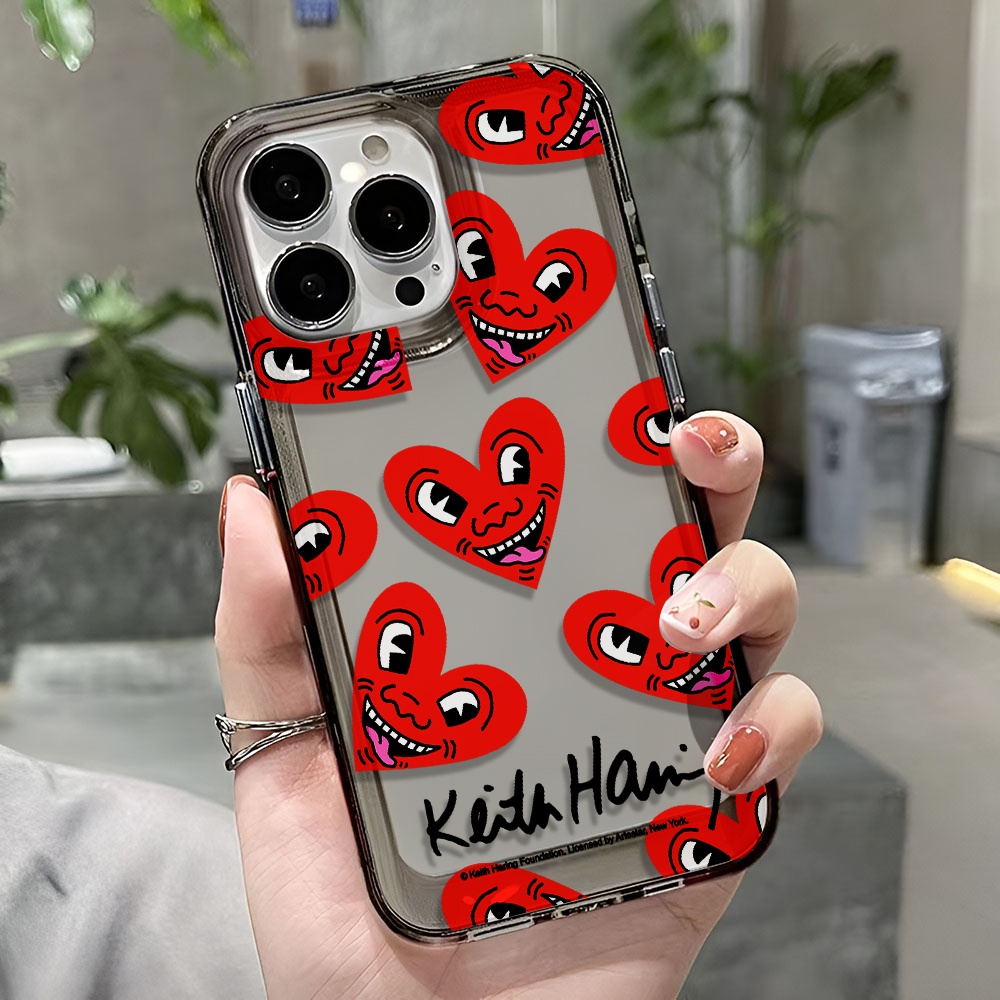 Ốp Điện Thoại Trong Suốt Chống Sốc In Hình Mặt Cười Cho iphone 14 pro max 11 13 12 7 8 Plus X XR XSMax