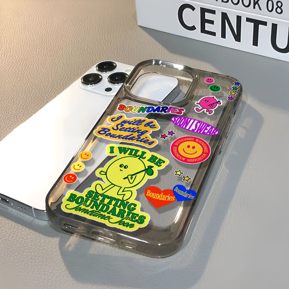 Ốp Điện Thoại Trong Suốt In Hình Mặt Cười Cho iphone 14 pro max 11 13 12 7 8 Plus X XR XSMax