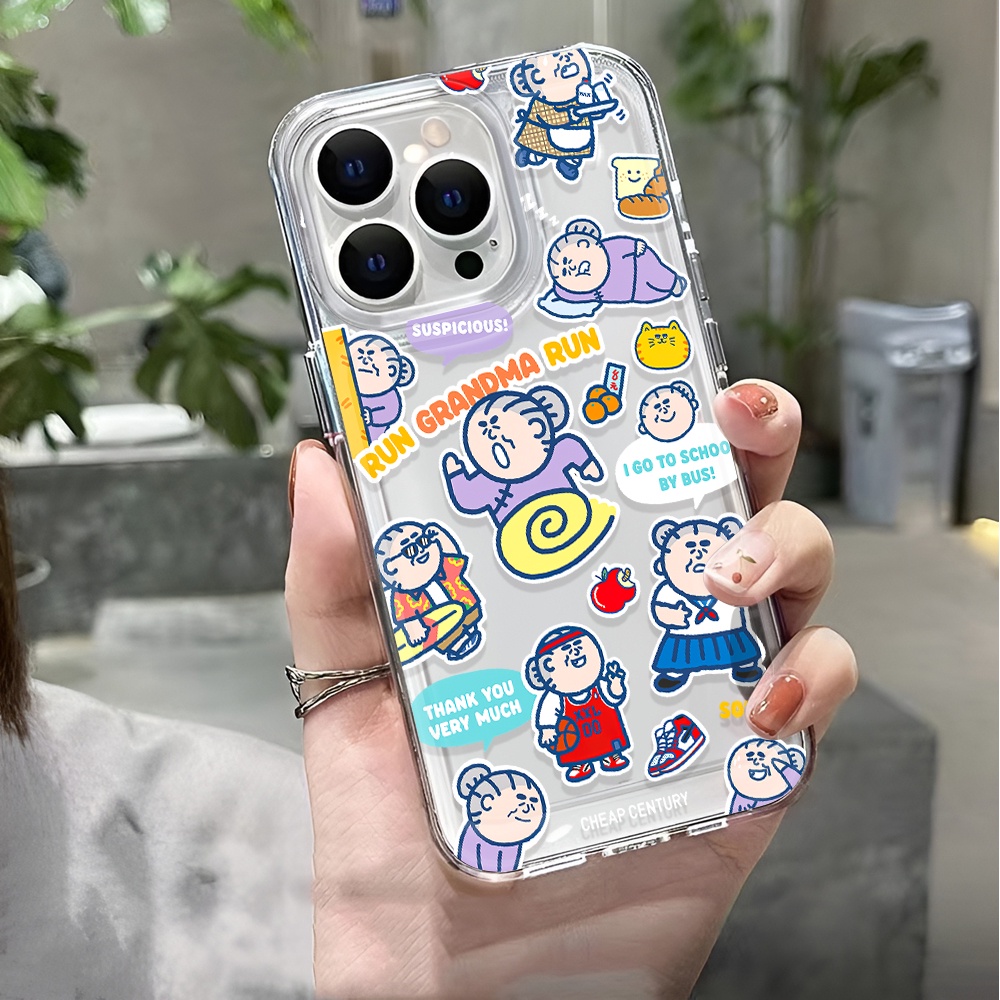 Ốp Điện Thoại Trong Suốt Chống Sốc In Họa Tiết Hoạt Hình Cho iphone 14 pro max 11 13 12 7 8 Plus X XR XSMax