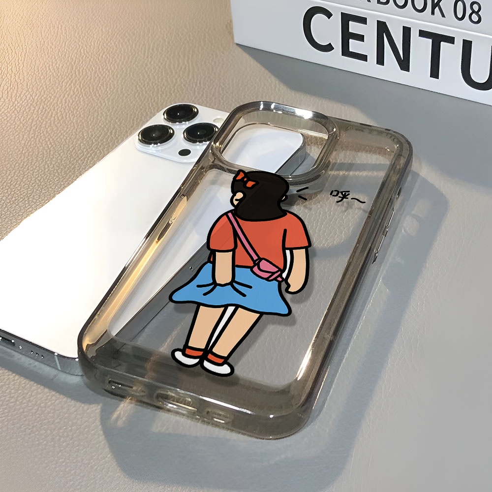 Ốp Điện Thoại Trong Suốt Chống Sốc In Hình Cô Gái Không Gian Cho iphone 14 pro max 11 13 12 7 8 Plus X XR XSMax