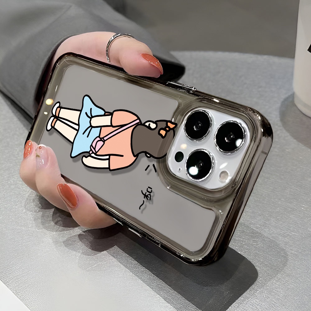 Ốp Điện Thoại Trong Suốt Chống Sốc In Hình Cô Gái Không Gian Cho iphone 14 pro max 11 13 12 7 8 Plus X XR XSMax