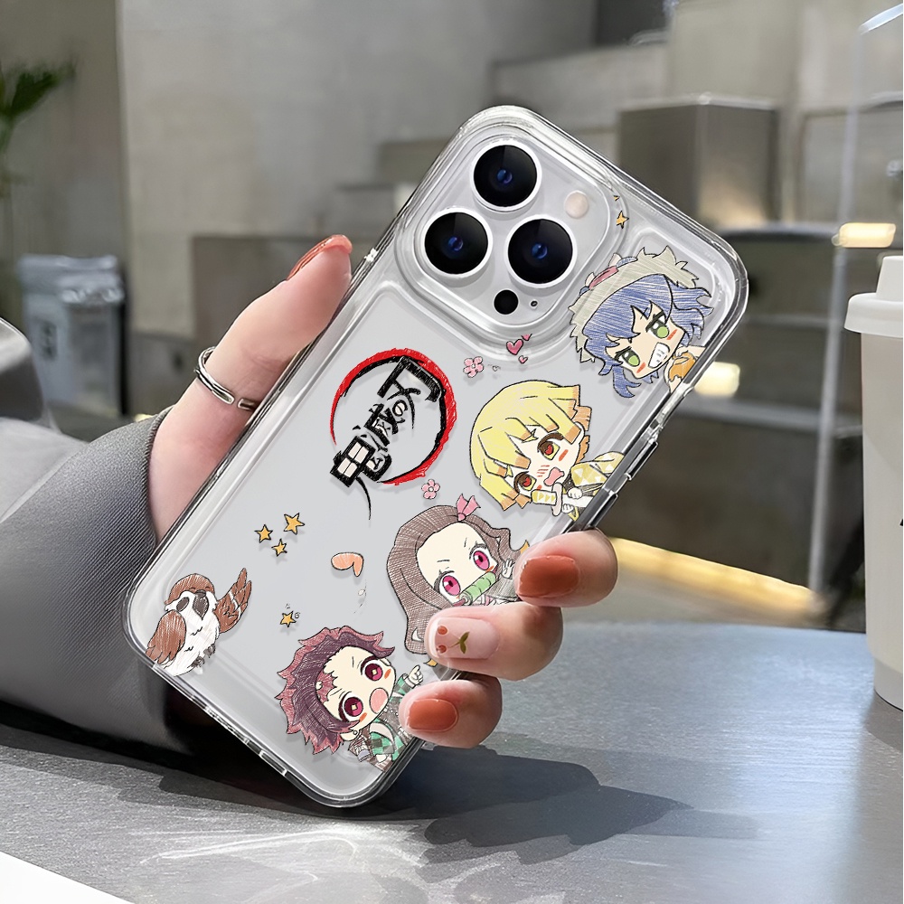 Ốp Điện Thoại Trong Suốt Chống Sốc Họa Tiết Hoạt Hình Cho iphone 14 pro max 11 13 12 7 8 Plus X XR XSMax