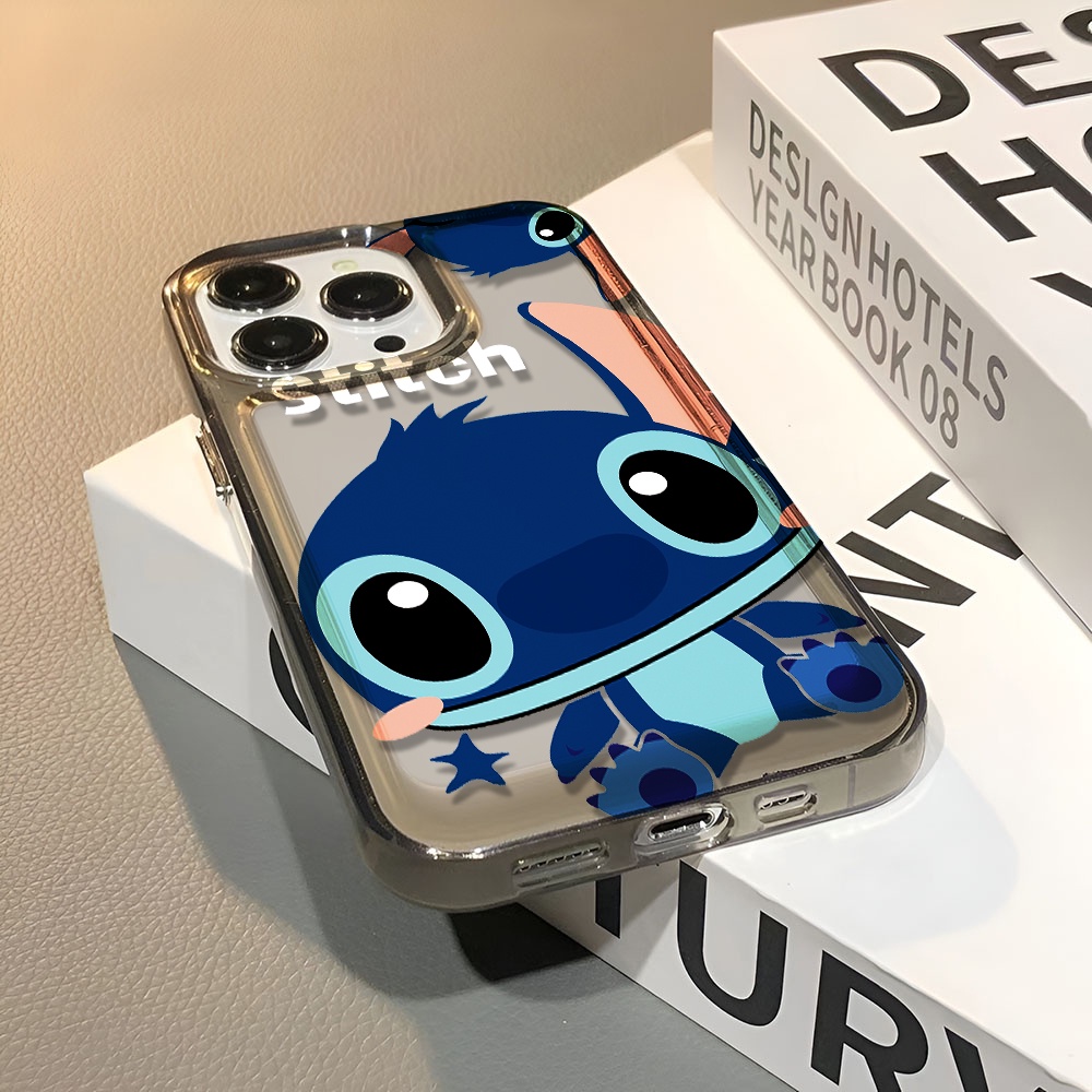 Ốp Điện Thoại Trong Suốt In Hình Stitch Cho iphone 14 pro max 11 13 12 7 8 Plus X XR XSMax