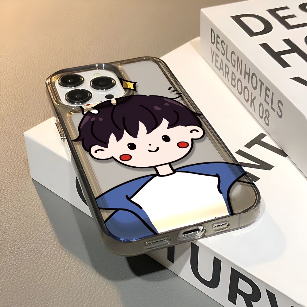 Ốp Điện Thoại Trong Suốt Chống Sốc In Hình Cậu Bé Không Gian Hoạt Hình Cho iphone 14 pro max 11 13 12 7 8 Plus X XR XSMax