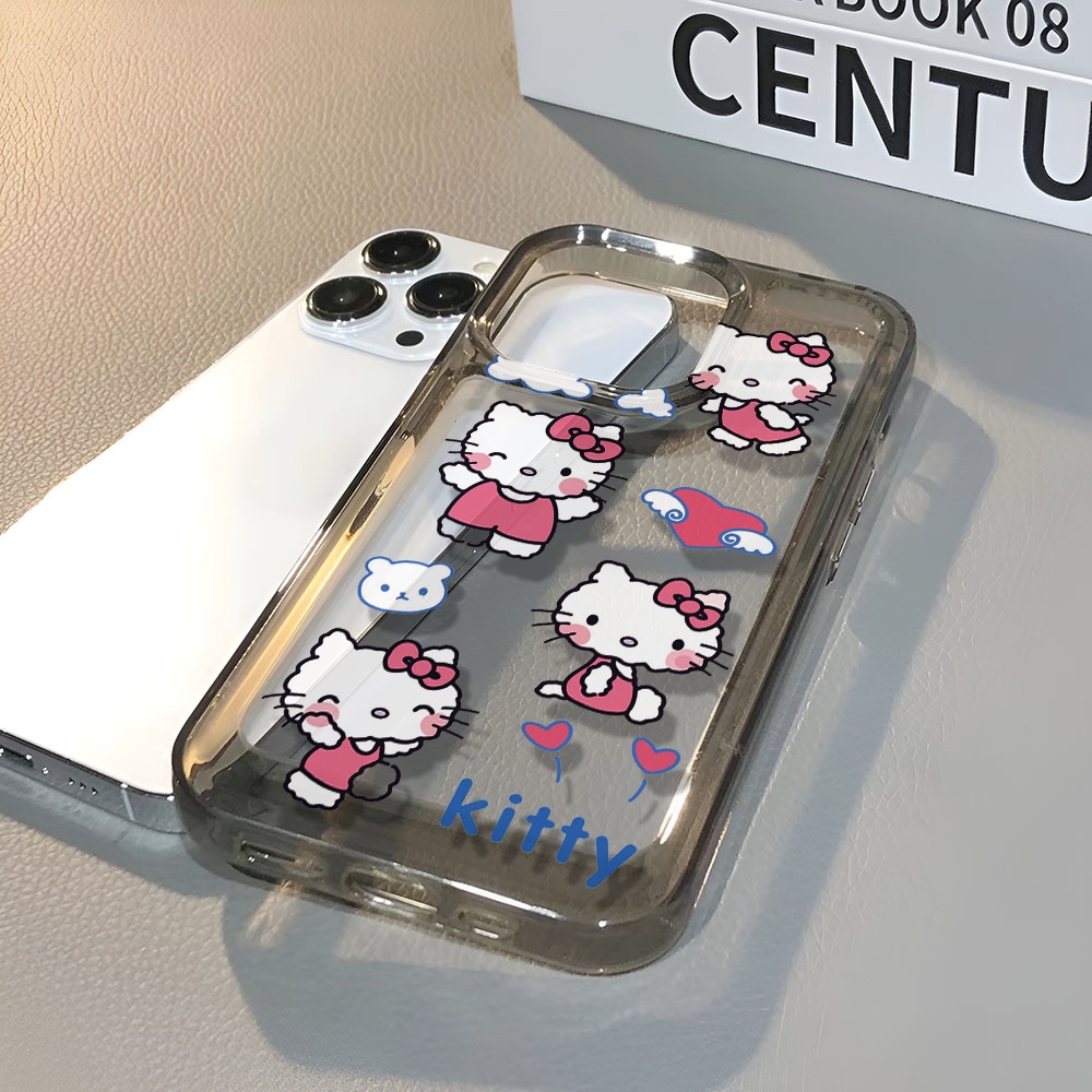 Ốp Điện Thoại Trong Suốt Chống Sốc In Hình Hello Kitty Cho iphone 14 pro max 11 13 12 7 8 Plus X XR XSMax