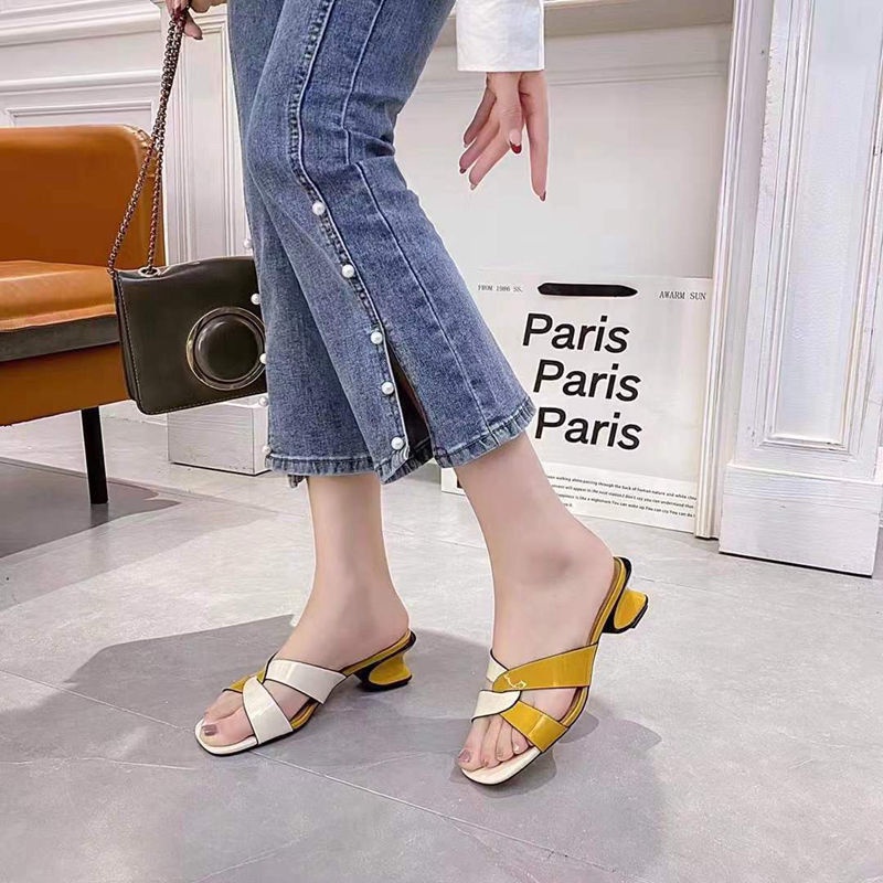 Dép Sandal Cao Gót Đế Dày Thời Trang Dành Cho Nữ