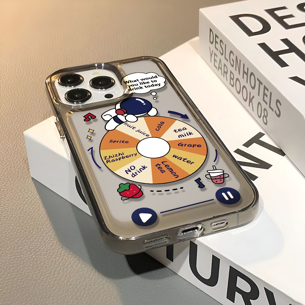 Ốp Điện Thoại Trong Suốt Chống Sốc In Hình Phi Hành Gia Hoạt Hình Cho iphone 14 pro max 11 13 12 7 8 Plus X XR XSMax