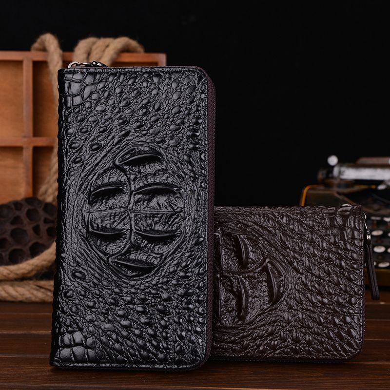 Ví Da Cá Sấu Dáng Dài Đa Năng Sang Trọng Dành Cho Nam