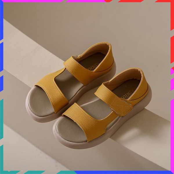 Dép bệt nữ 2023 phong cách mới thời trang mùa hè đế mềm lười velcro dép thường