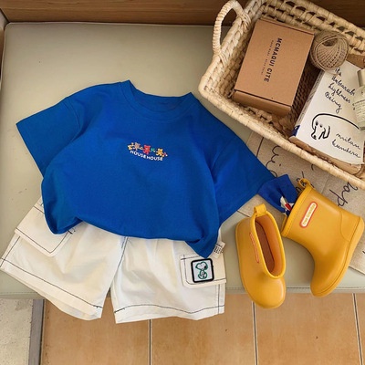 Áo Thun Tay Ngắn In Hình Gấu Thời Trang Mùa Hè Phong Cách Mới Dành Cho Trẻ Em