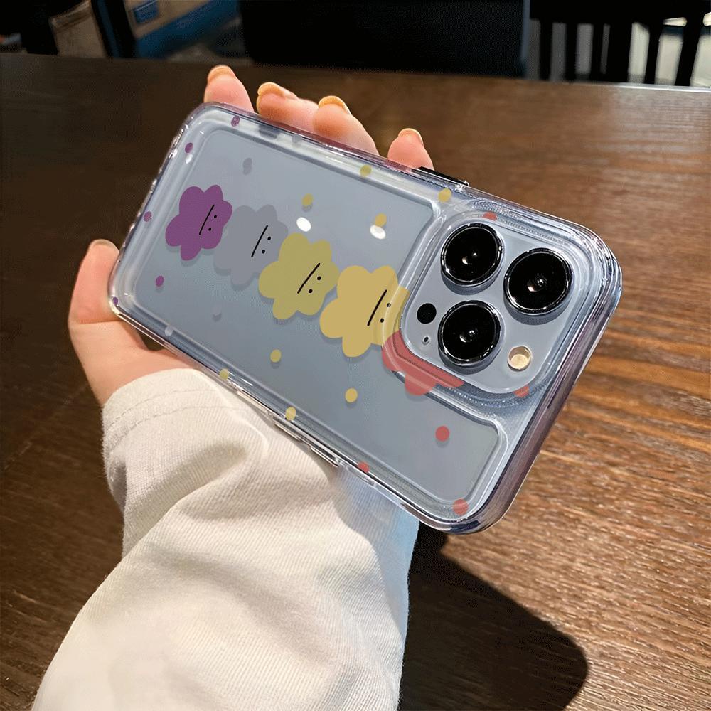 Ốp Điện Thoại Trong Suốt In Hình Gấu Nhiều Màu Cho iphone 14promax 13 12 11 7Plus 7 8 Plus X XR XSMax
