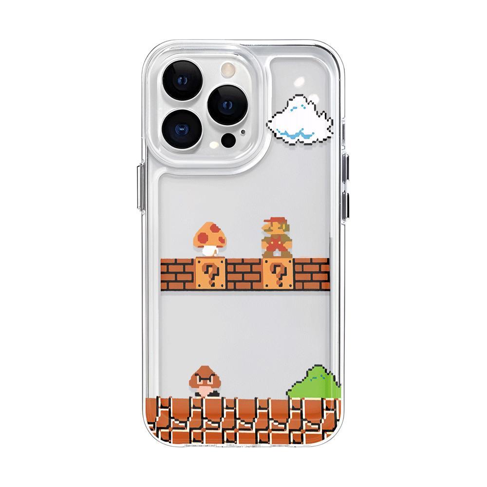 Ốp Điện Thoại Trong Suốt In Hình Trò Chơi Super Mario Cho iphone 14promax 13 12 11 7Plus 7 8 Plus X XR XSMax