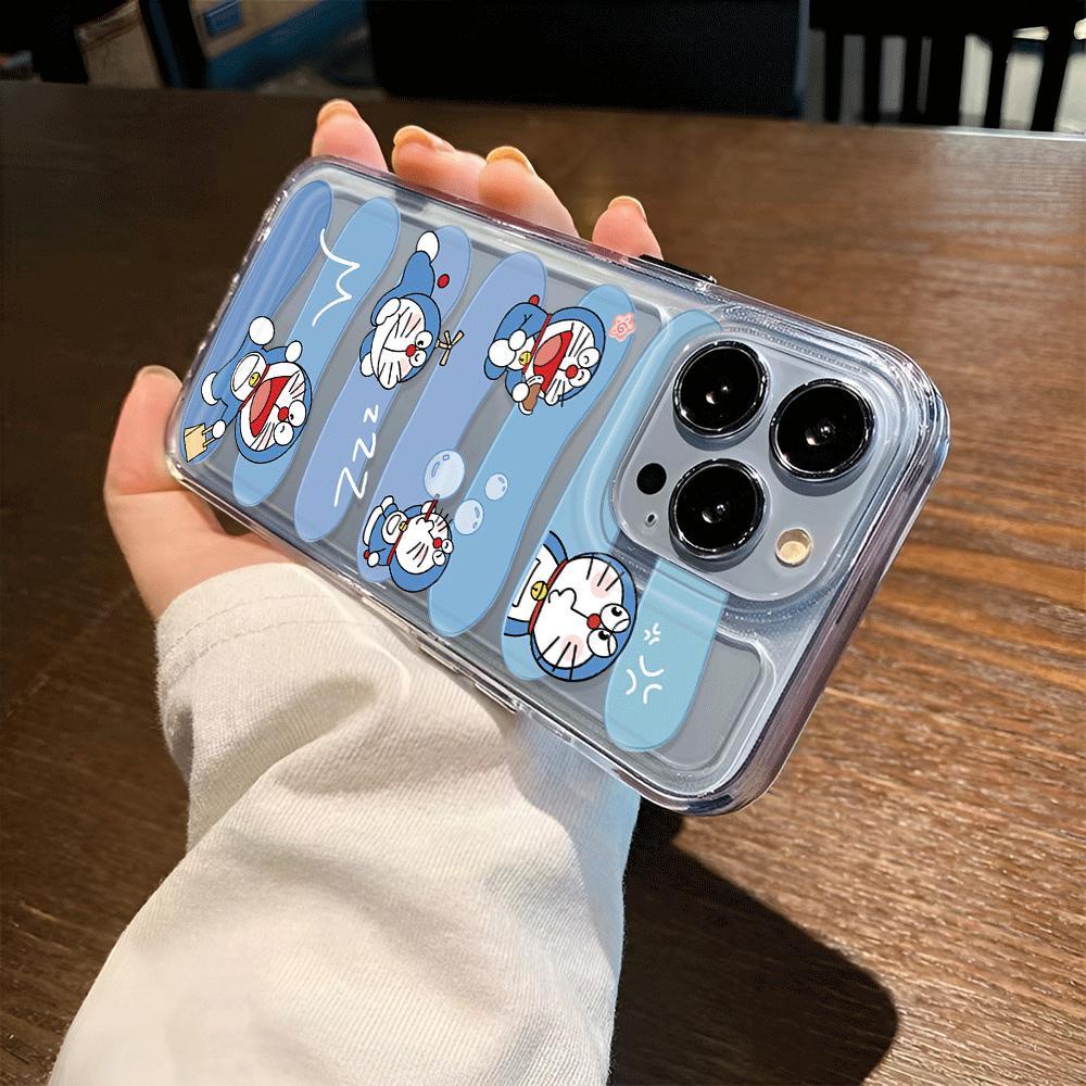 Ốp Điện Thoại Trong Suốt Họa Tiết Hoạt Hình Doremon / Đám Mây Cho iphone 14 pro max 11 13 12 7Plus 7 8 X XR XSMax