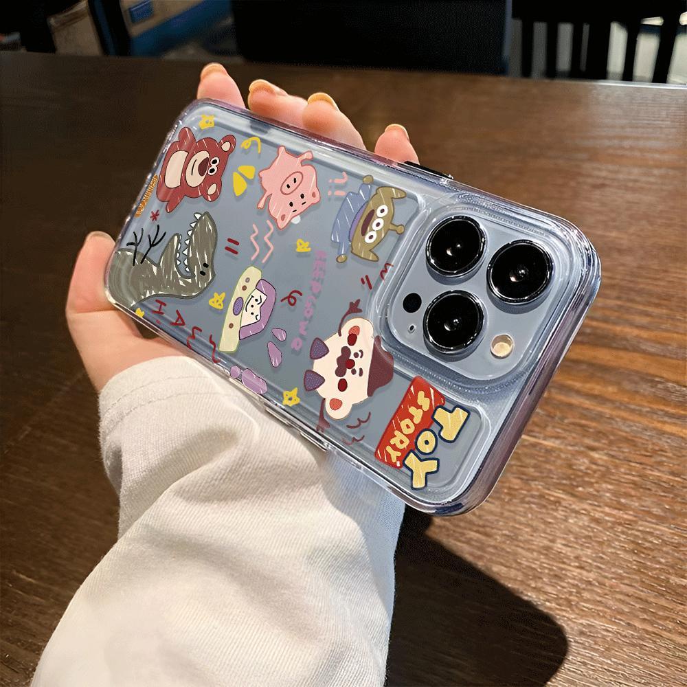 Ốp Điện Thoại Trong Suốt Chống Sốc In Hoạt Hình Toy Story Cho iphone 14 pro max 11 13 12 7Plus 7 8 X XR XSMax