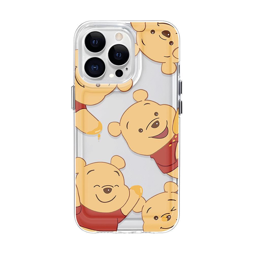 Ốp Điện Thoại Trong Suốt Họa Tiết Winnie the Pooh Chống Sốc Cho iphone 14 pro max 11 13 12 7Plus 7 8 X XR XSMax
