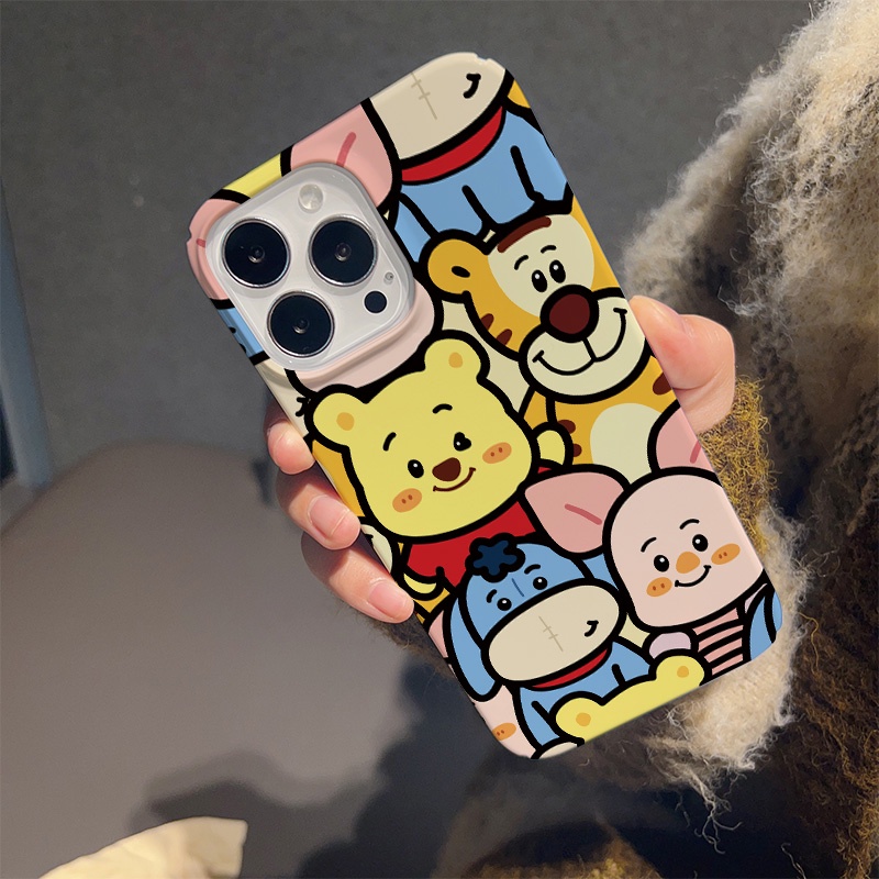Ốp Điện Thoại Cứng Chống Sốc In Hình Gấu Pooh Cho iphone 14 pro Max 11 13 12 7Plus 8 X XS Max