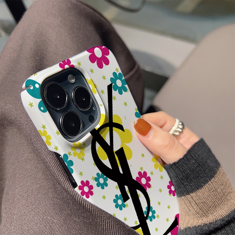 Ốp Điện Thoại Cứng Chống Sốc Họa Tiết Hoa Thời Trang Cho iphone 14 pro Max 11 13 12 7Plus 8 X XS Max