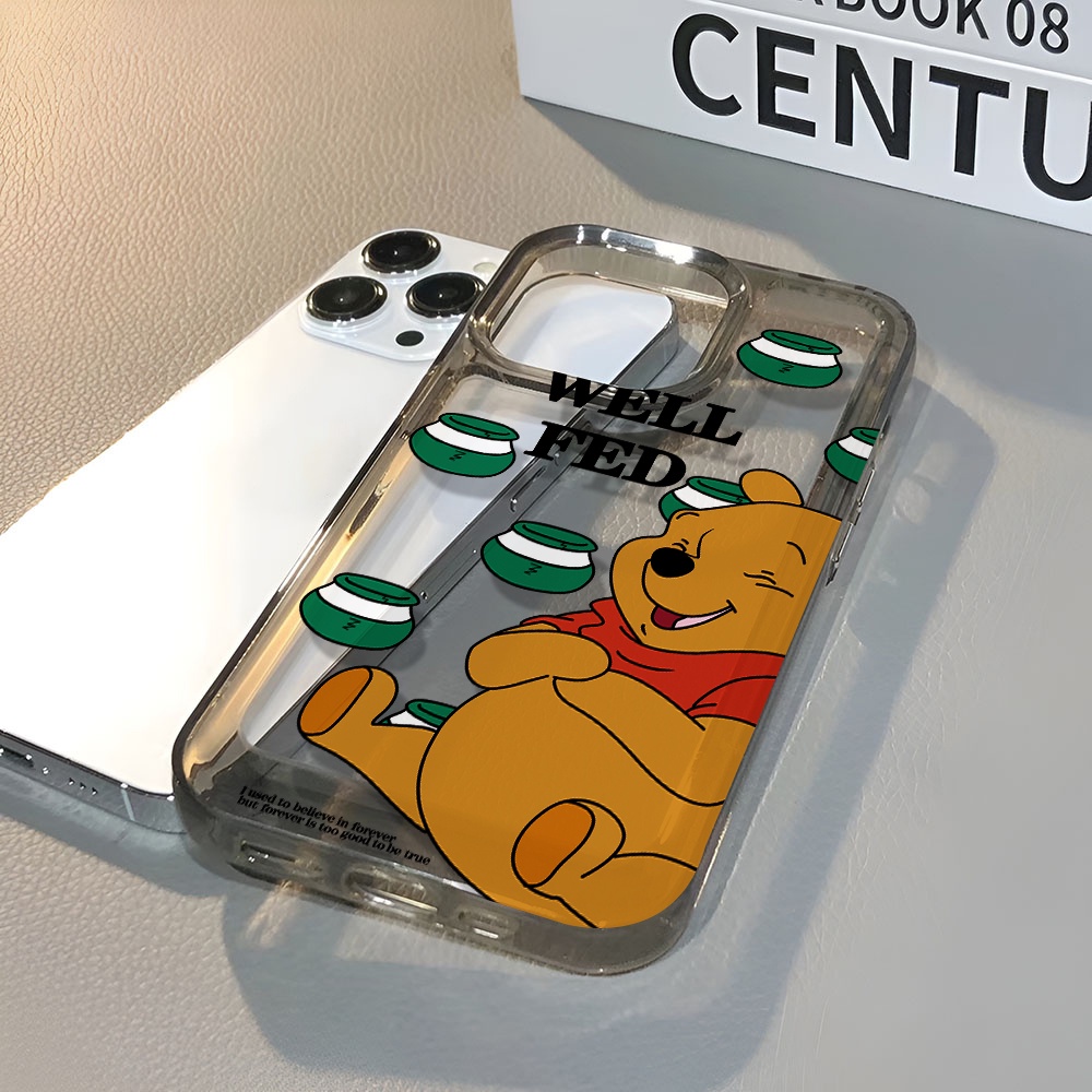 Ốp Điện Thoại Trong Suốt In Hình Gấu Pooh Cho iphone 14 pro max 11 13 12 7 8 Plus X XR XSMax