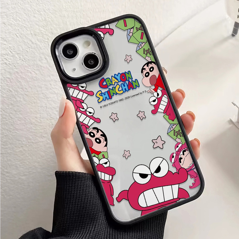 Ốp Điện Thoại Nhựa Acrylic Cứng Trong Suốt Hình Khủng Long Quái Vật Cho iphone 14 pro Max 11 13 12 7Plus 8 X XS Max