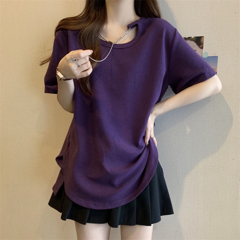 Áo Thun Ngắn Tay Dáng Rộng Mỏng Thời Trang Mùa Hè 2023 Mới Mẻ Dễ Phối Đồ Cho Nữ