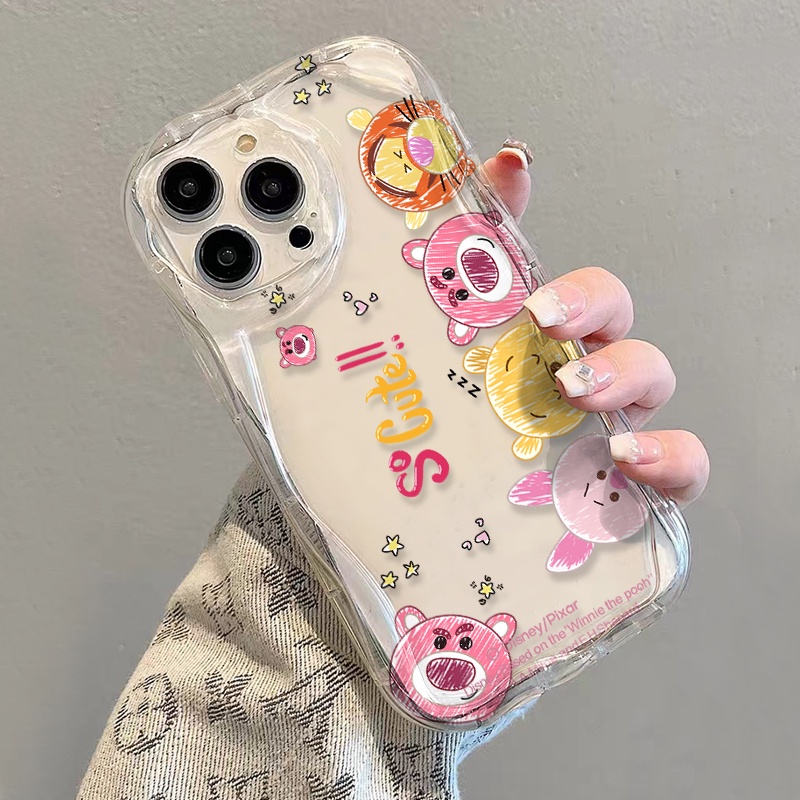 Ốp Điện Thoại Mềm Trong Suốt Họa Tiết Winnie the Pooh Cho iphone 14 pro Max 11 13 12 7Plus 8 X XS Max