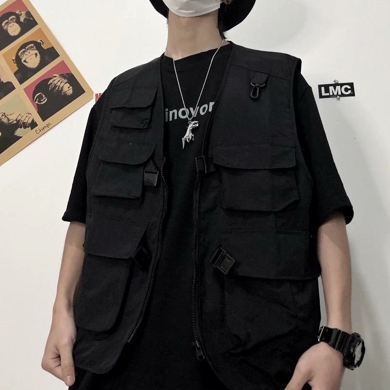 Áo Khoác Chiến Thuật Nhiều Túi Phong Cách hip hop Cho Nam Và Nữ