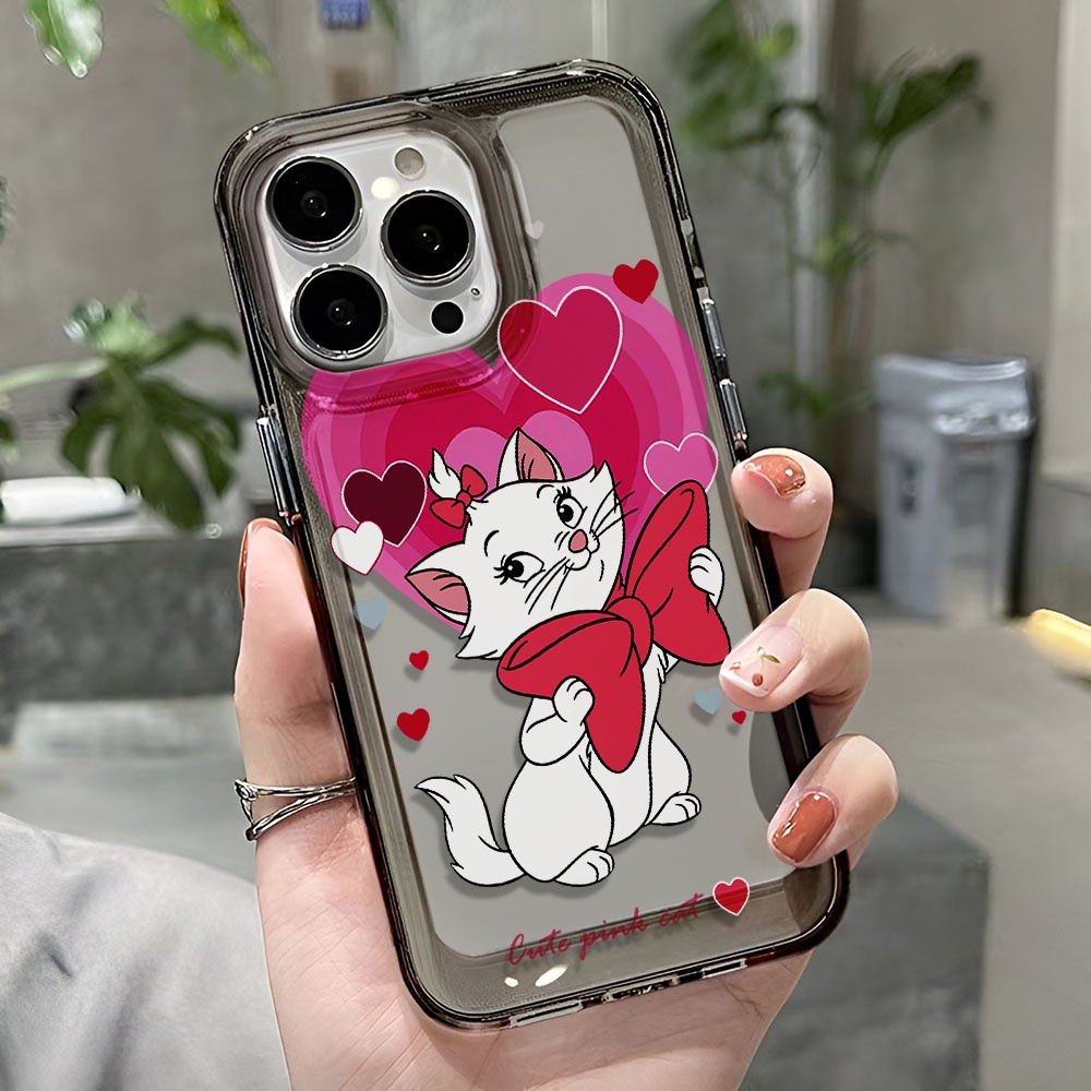 Ốp Điện Thoại Trong Suốt Họa Tiết Mèo Hoạt Hình Cho iphone 14 pro max 11 13 12 7 8 Plus X XR XSMax