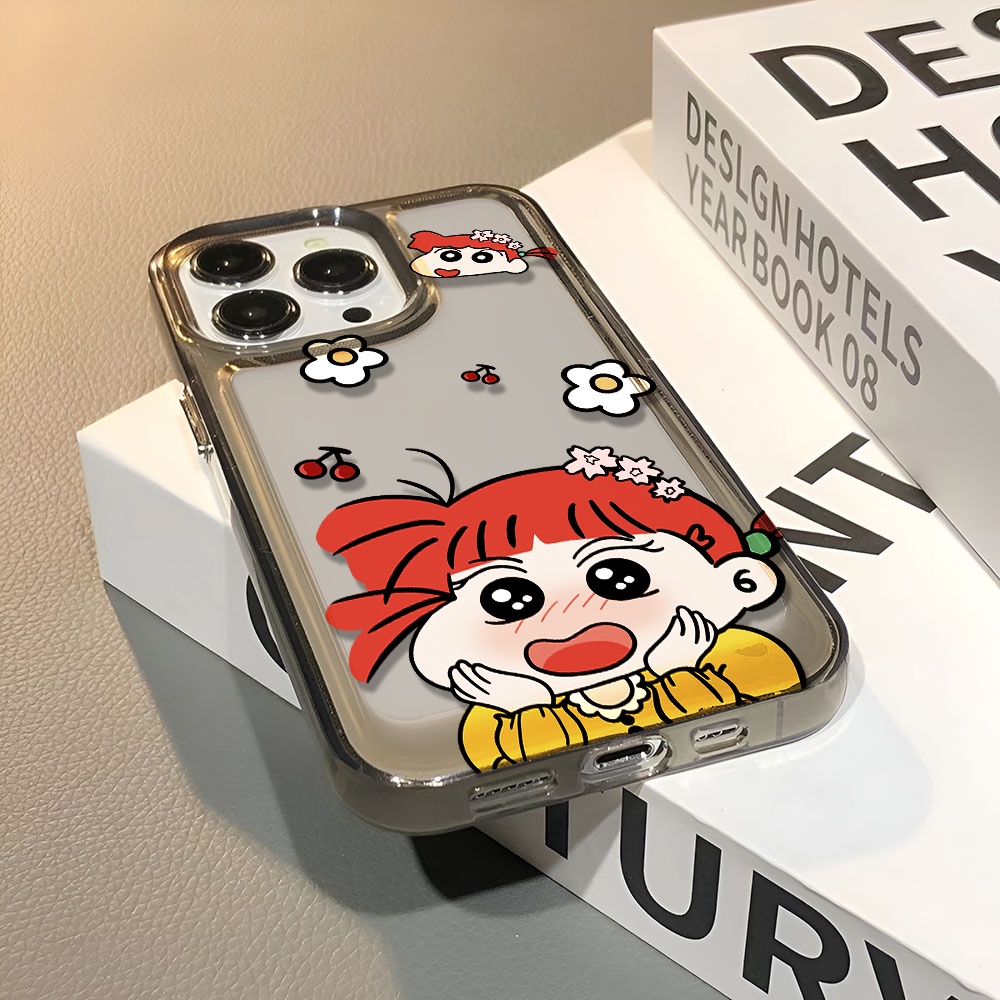 Ốp Điện Thoại Trong Suốt Hình Cô Gái Không Gian Hoạt Họa Cho iphone 14 pro max 11 13 12 7 8 Plus X XR XSMax