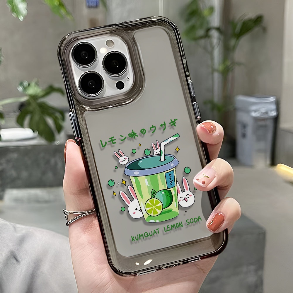 Ốp Điện Thoại Trong Suốt Họa Tiết Thỏ Hoạt Hình Cho iphone 14 pro max 11 13 12 7 8 Plus X XR XSMax