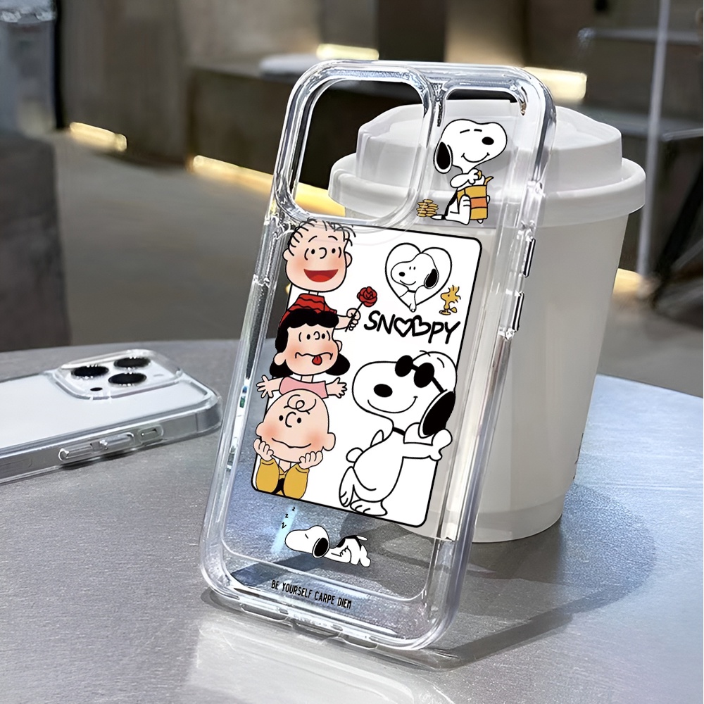 Ốp Điện Thoại Trong Suốt In Hình Cậu Bé Không Gian Cho iphone 14 pro max 11 13 12 7 8 Plus X XR XSMax