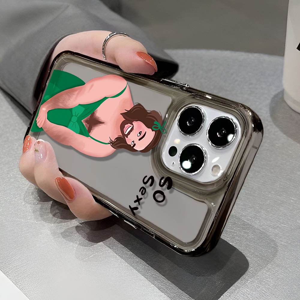 Ốp Điện Thoại Trong Suốt In Hình Cậu Bé Không Gian Vui Nhộn Cho iphone 14 pro max 11 13 12 7 8 Plus X XR XSMax