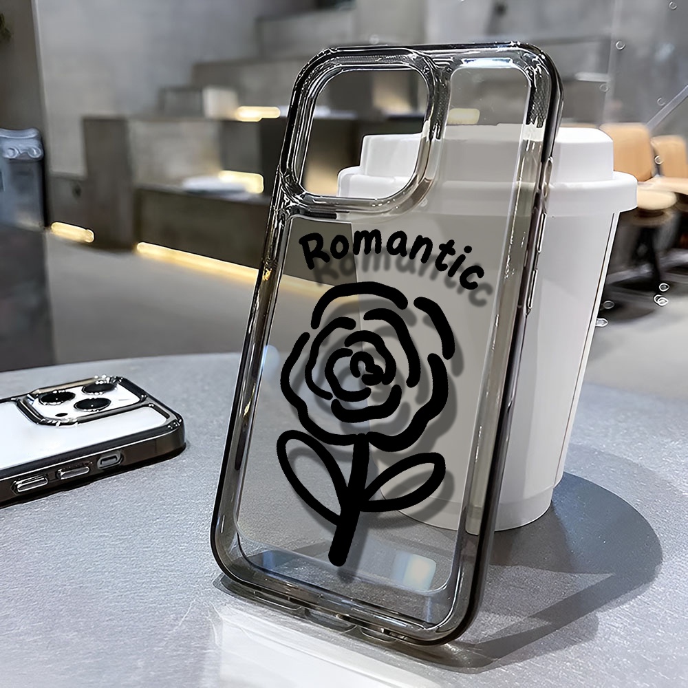 Ốp Điện Thoại Trong Suốt In Hình Hoa Cho iphone 14 pro max 11 13 12 7 8 Plus X XR XSMax