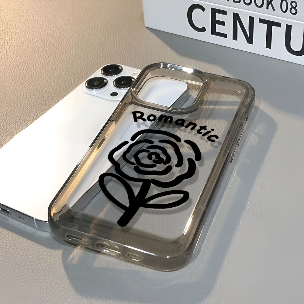 Ốp Điện Thoại Trong Suốt In Hình Hoa Cho iphone 14 pro max 11 13 12 7 8 Plus X XR XSMax