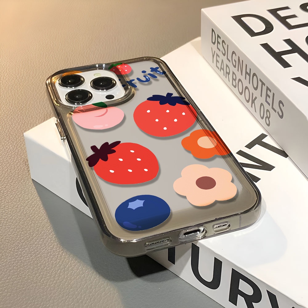 Ốp Điện Thoại Trong Suốt In Hình Gấu Và Hoa Cho iphone 14 pro max 11 13 12 7 8 Plus X XR XSMax