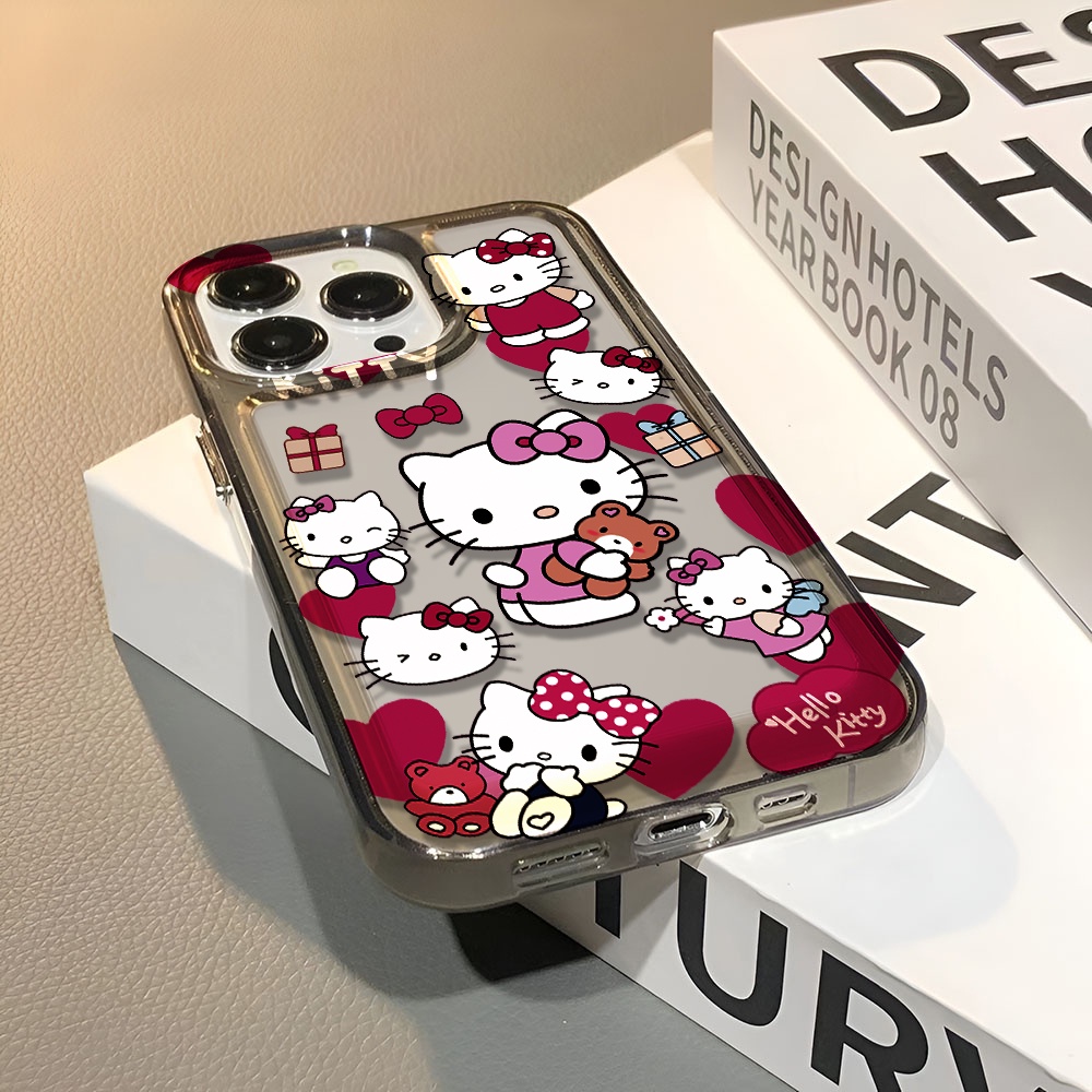 Ốp Điện Thoại Trong Suốt Chống Sốc In Hình Hello Kitty Cho iphone 14 pro max 11 13 12 7 8 Plus X XR XSMax