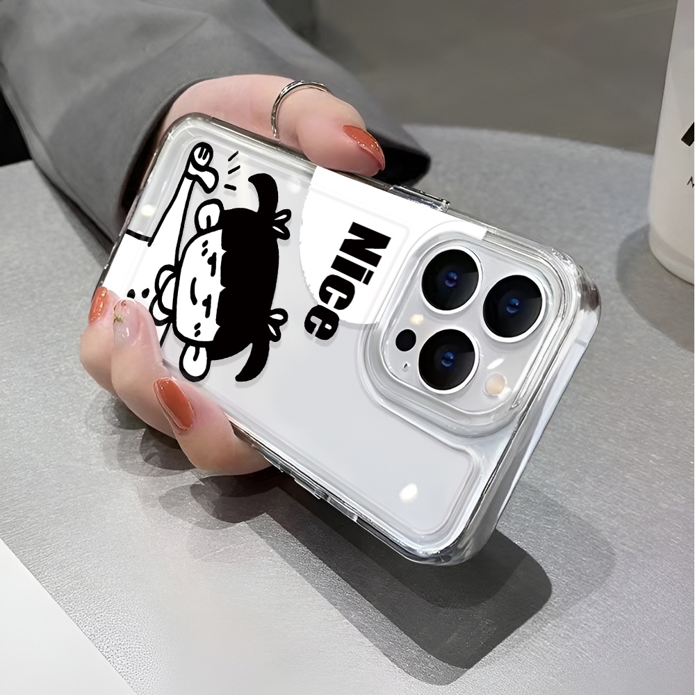 Ốp Điện Thoại Trong Suốt Chống Sốc In Hoạt Hình Cho iphone 14 pro max 11 13 12 7 8 Plus X XR XSMax