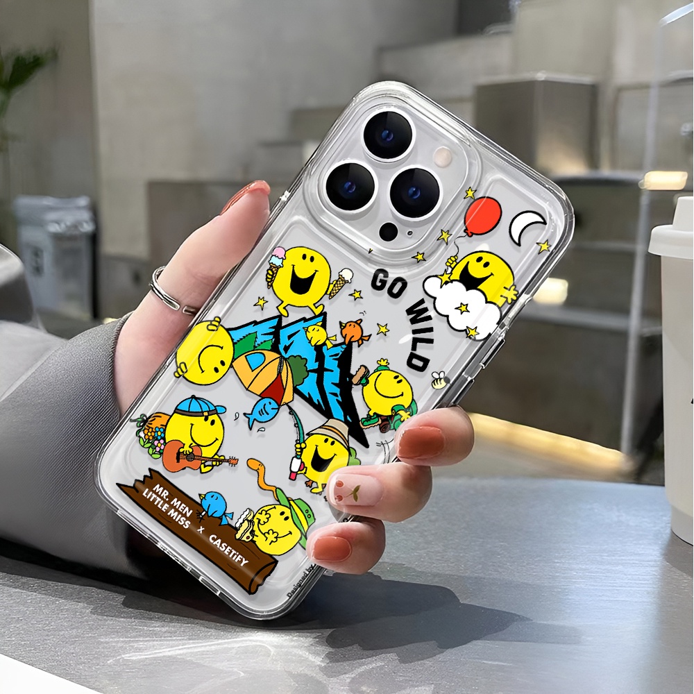 Ốp Điện Thoại Trong Suốt Chống Sốc In Hình Mặt Cười Cho iphone 14 pro max 11 13 12 7 8 Plus X XR XSMax