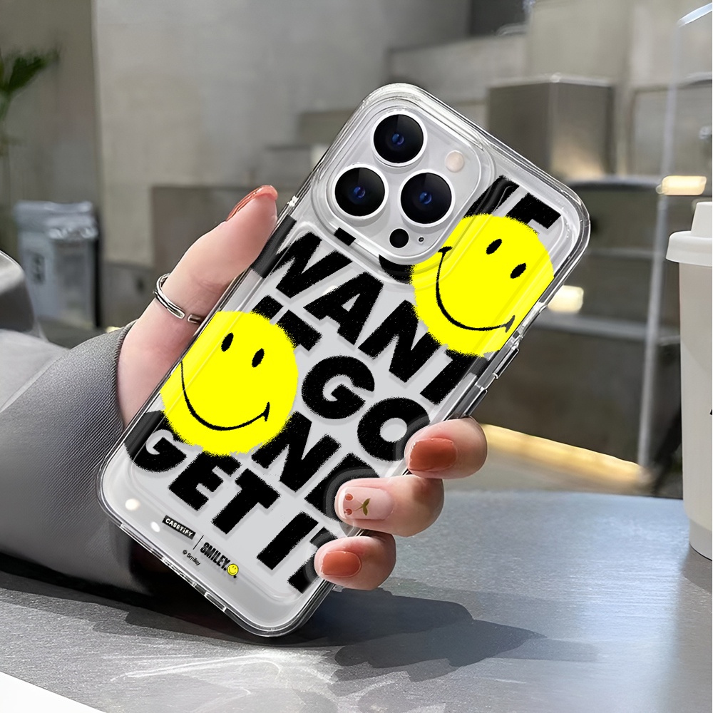 Ốp Điện Thoại Trong Suốt Chống Sốc In Hình Biểu Tượng Cảm Xúc Cho iphone 14 pro max 11 13 12 7 8 Plus X XR XSMax