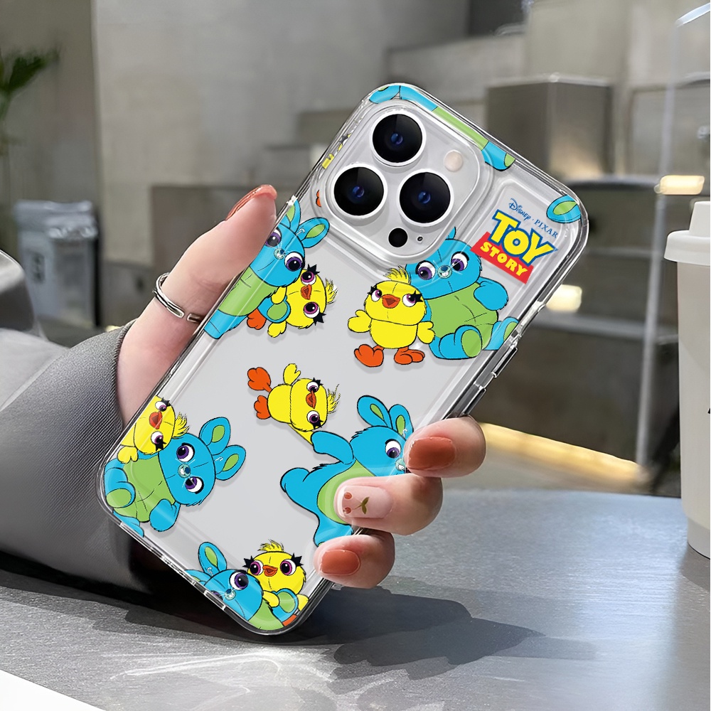 Ốp Điện Thoại Trong Suốt Chống Sốc In Hình Thỏ Dễ Thương Cho iphone 14 pro max 11 13 12 7 8 Plus X XR XSMax