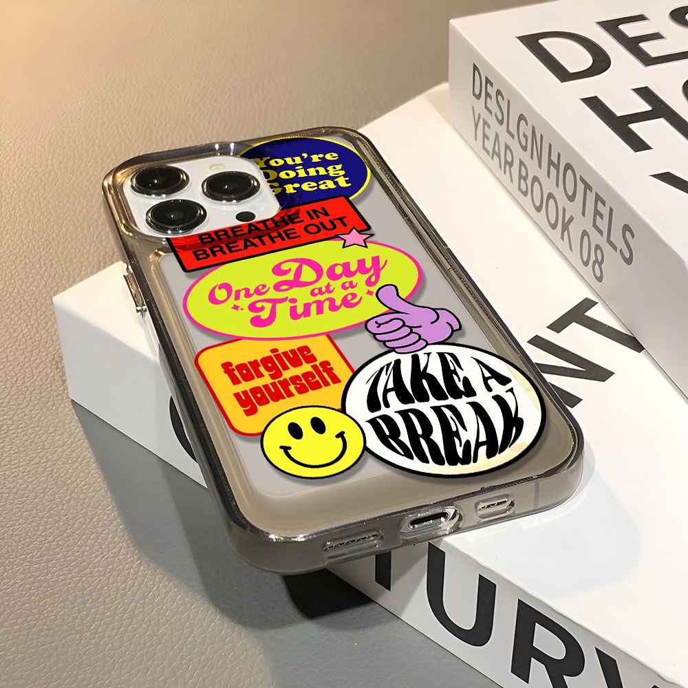 Ốp Điện Thoại Trong Suốt In Hình Mặt Cười Cho iphone 14 pro max 11 13 12 7 8 Plus X XR XSMax