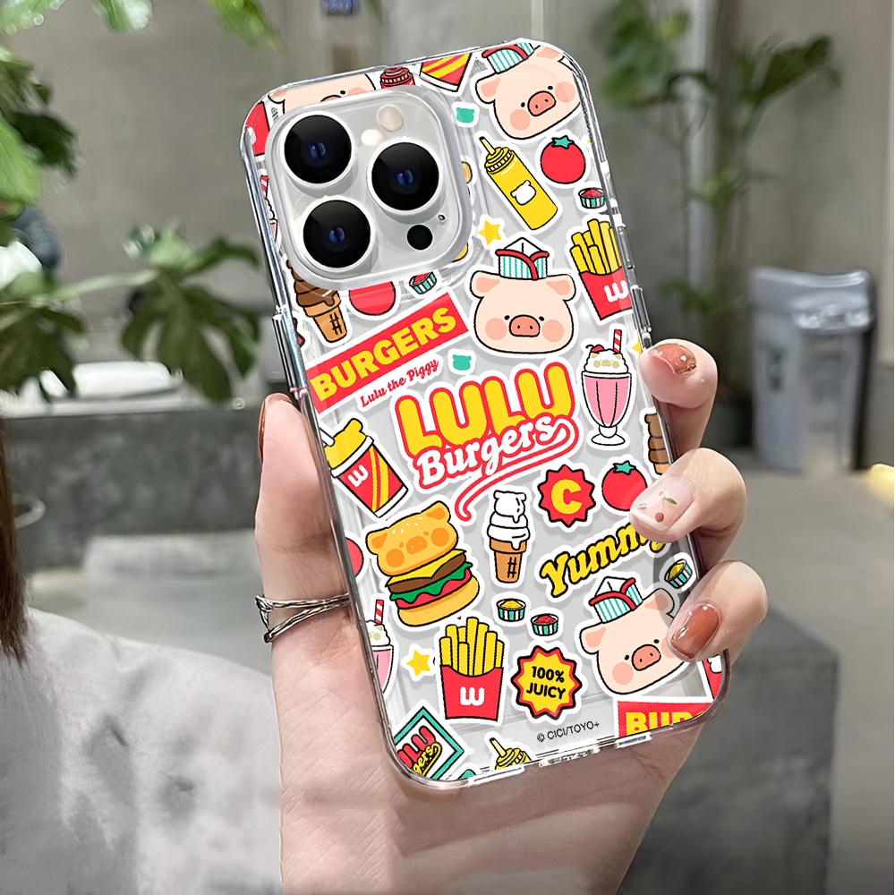 Ốp Điện Thoại Trong Suốt Chống Sốc Hình Thức Ăn Cho iphone 14 pro max 11 13 12 7 8 Plus X XR XSMax