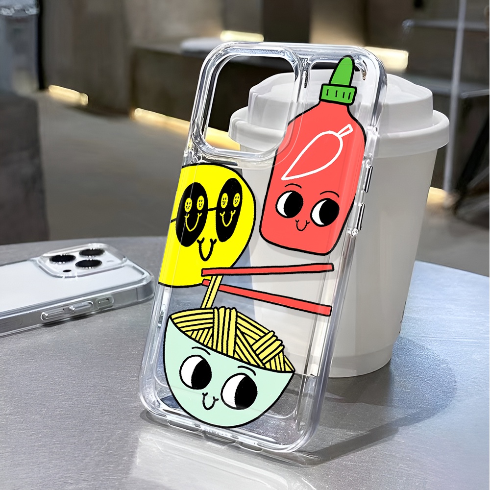 Ốp Điện Thoại Trong Suốt Chống Sốc In Họa Tiết Hoạt Hình Cho iphone 14 pro max 11 13 12 7 8 Plus X XR XSMax