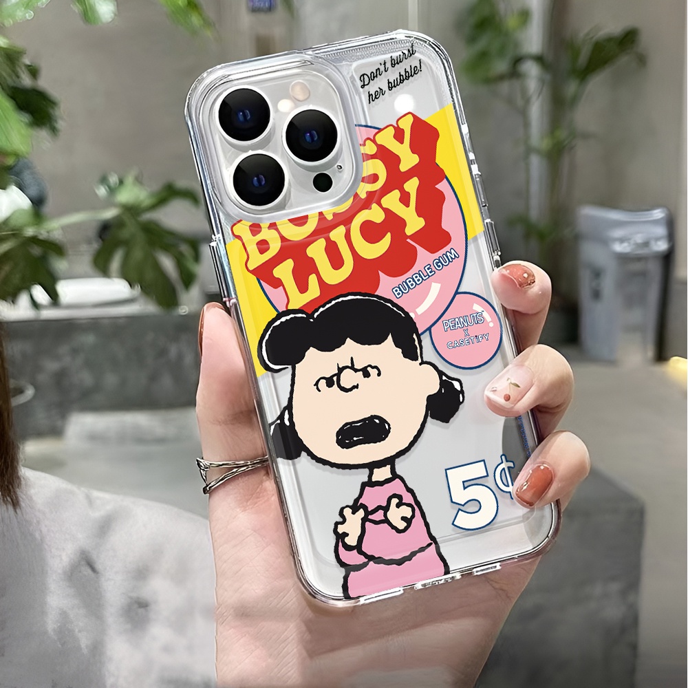 Ốp Điện Thoại Trong Suốt Chống Sốc Hình Cô Gái Cho iphone 14 pro max 11 13 12 7 8 Plus X XR XSMax