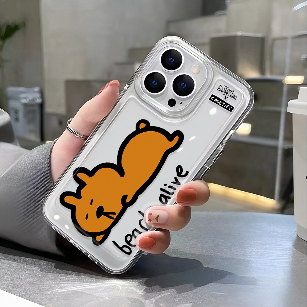 Ốp Điện Thoại Trong Suốt Chống Sốc In Hình Chú Chó Hoạt Họa Cho iphone 14 pro max 11 13 12 7 8 Plus X XR XSMax