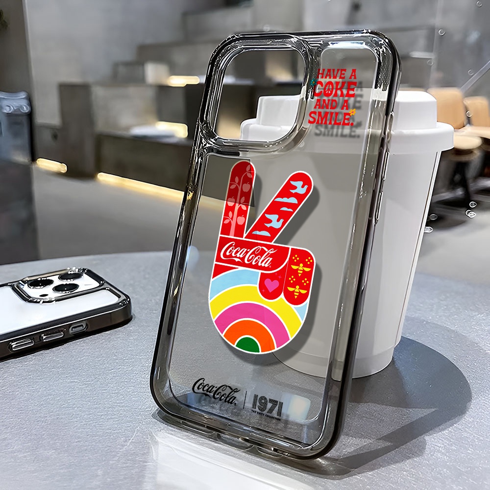 Ốp Điện Thoại Trong Suốt Chống Sốc Họa Tiết Thời Trang Cho iphone 14 pro max 11 13 12 7 8 Plus X XR XSMax