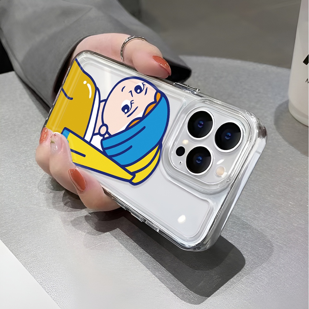 Ốp Điện Thoại Trong Suốt Chống Sốc Hình Cô Gái Đội Mũ Thời Trang Cho iphone 14 pro max 11 13 12 7 8 Plus X XR XSMax