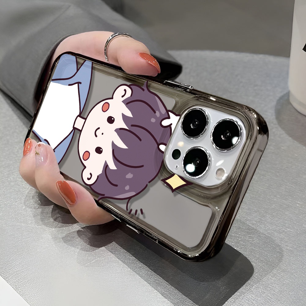 Ốp Điện Thoại Trong Suốt Chống Sốc In Hình Cậu Bé Không Gian Hoạt Hình Cho iphone 14 pro max 11 13 12 7 8 Plus X XR XSMax