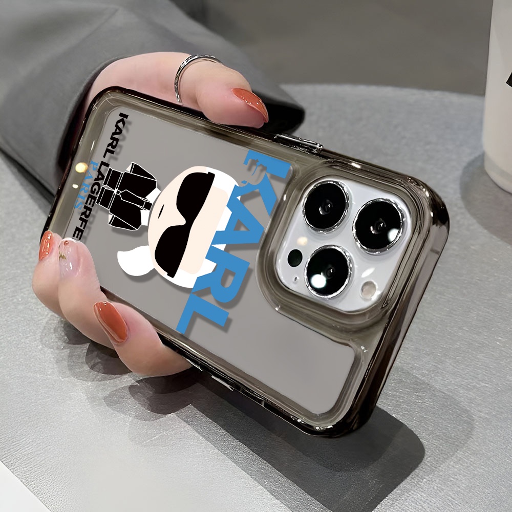Ốp Điện Thoại Trong Suốt Chống Sốc In Hình Vũ Trụ KARL Lagerfeld Cho iphone 14 pro max 11 13 12 7 8 Plus X XR XSMax